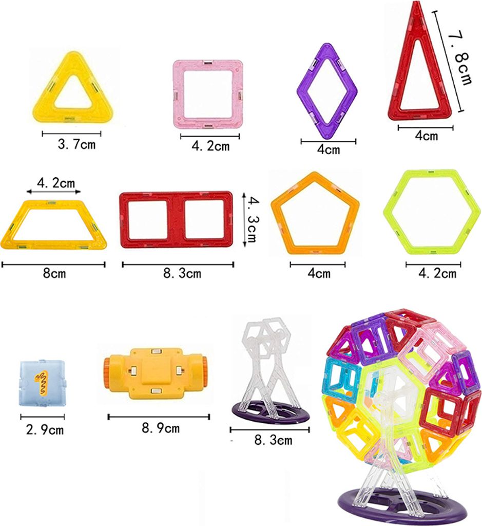 Spieltafeln,50 Stück Kinder Magnetplatte Set, Mini Produktbild 5