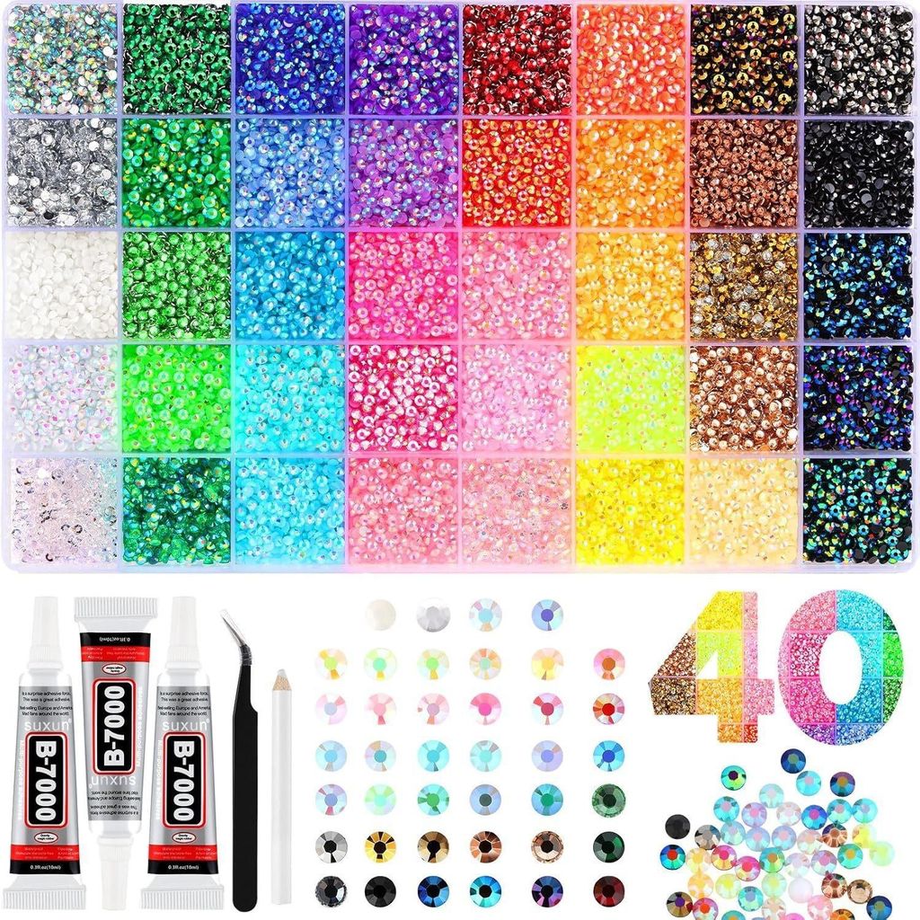 Strasssteine für Nägel - Nail Art Dekorationen - 32.000 Produktbild 