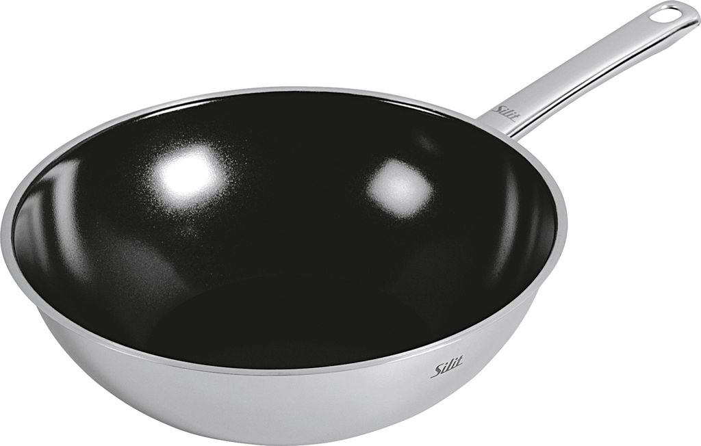 SILIT Patelnia Wok Wuhan Ø28cm stal nierdzewna Zdjęcie produktu 