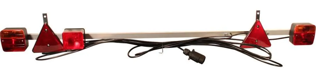 Barre lumineuse Novio 1400-2100 mm en métal avec phares antibrouillard