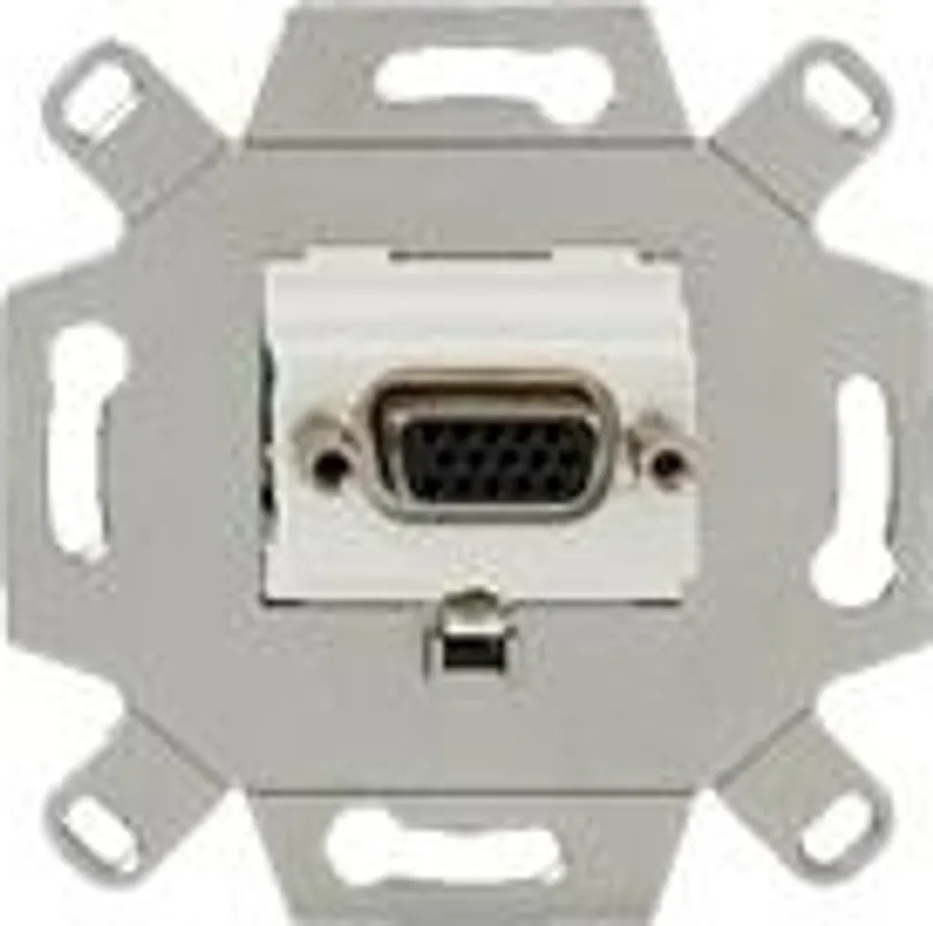 Prise VGA Rutenbeck 17010552 encastrée Blanc Pur RAL 9010 pour mur