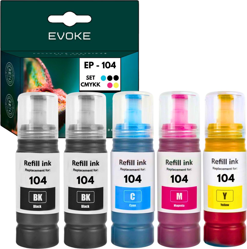 Náplně pro Epson 104 XL tři sady T104  ECOTANK ET 2710 ET Obrázek produktu 