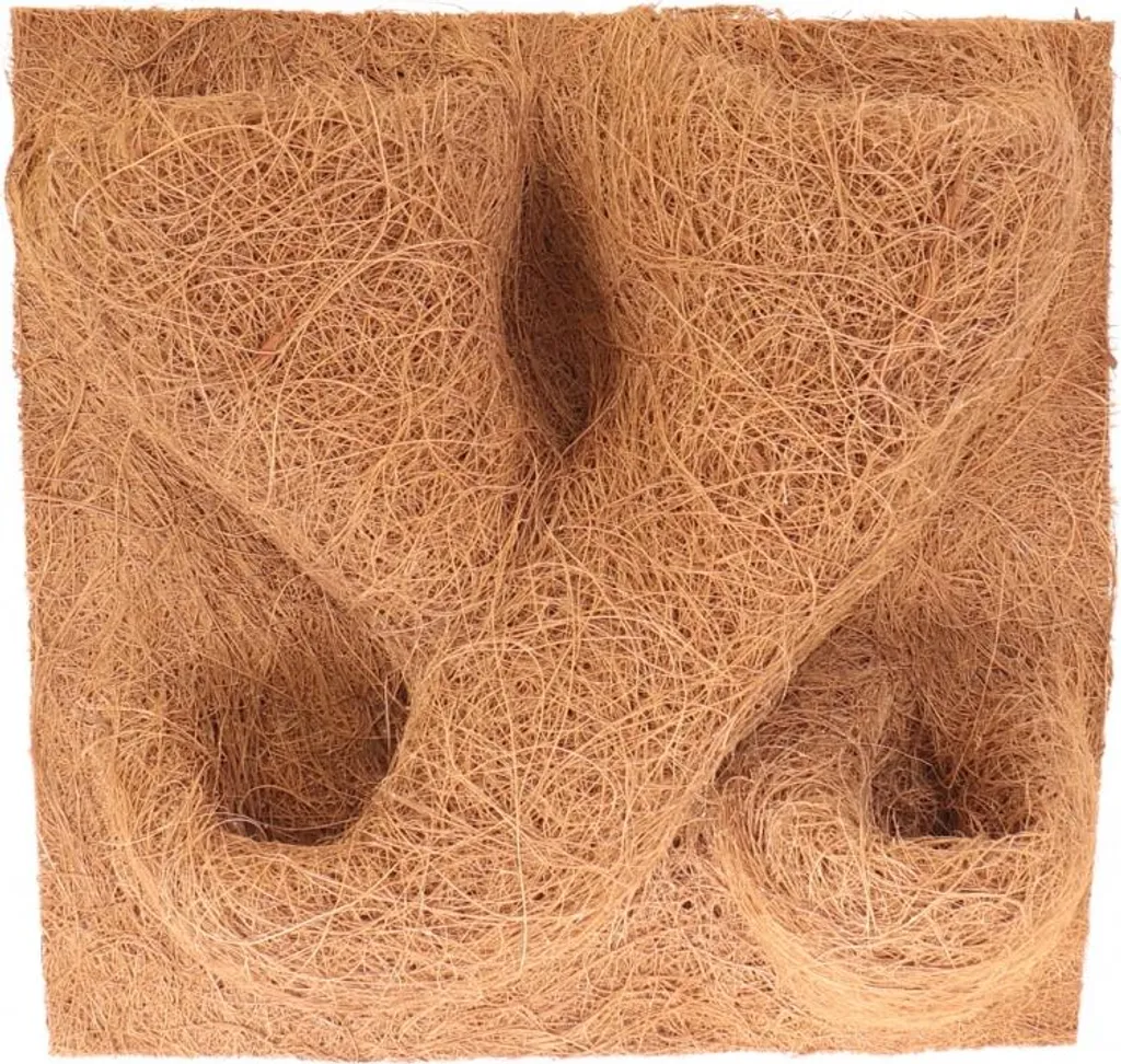 Fond de terrarium en fibres de coco - Décor naturel Terrario 30x30cm