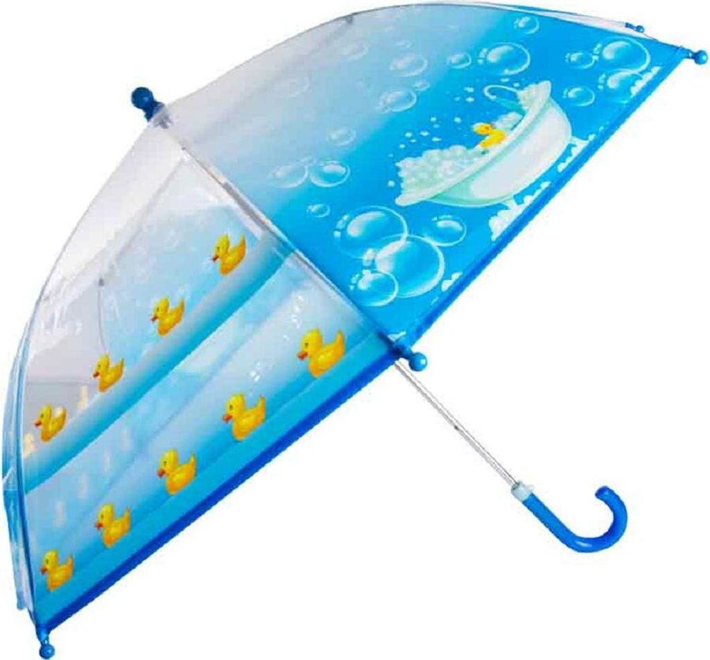Kinder-Regenschirm transparent Enten - bb-Klostermann 53121 -