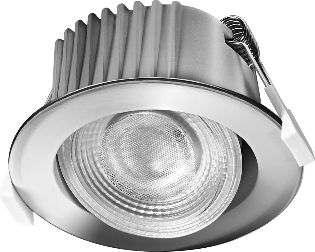 OSRAM Spot Set LED Einbaustrahler CCT IP44 4,9W Chrom, 3er Set Badezimmer Click-CCT dreistufig, 2700–6500K