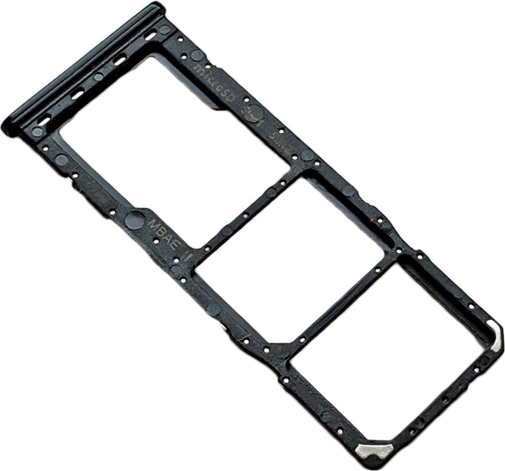 Dual Simkartenhalter und SD Card Fach für Samsung Galaxy M21 (M215F, M215F/DS) Original Ersatzteil, Schwarz