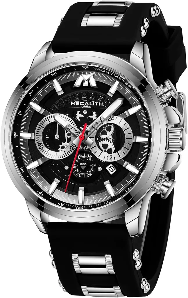 Grande Orologio Uomo Cronografo - Design Sportivo Elegante Impermeabile