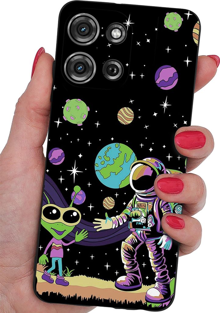 Hülle für Motorola G75 5G | Designs | Silikon, matt, 9H-Glas