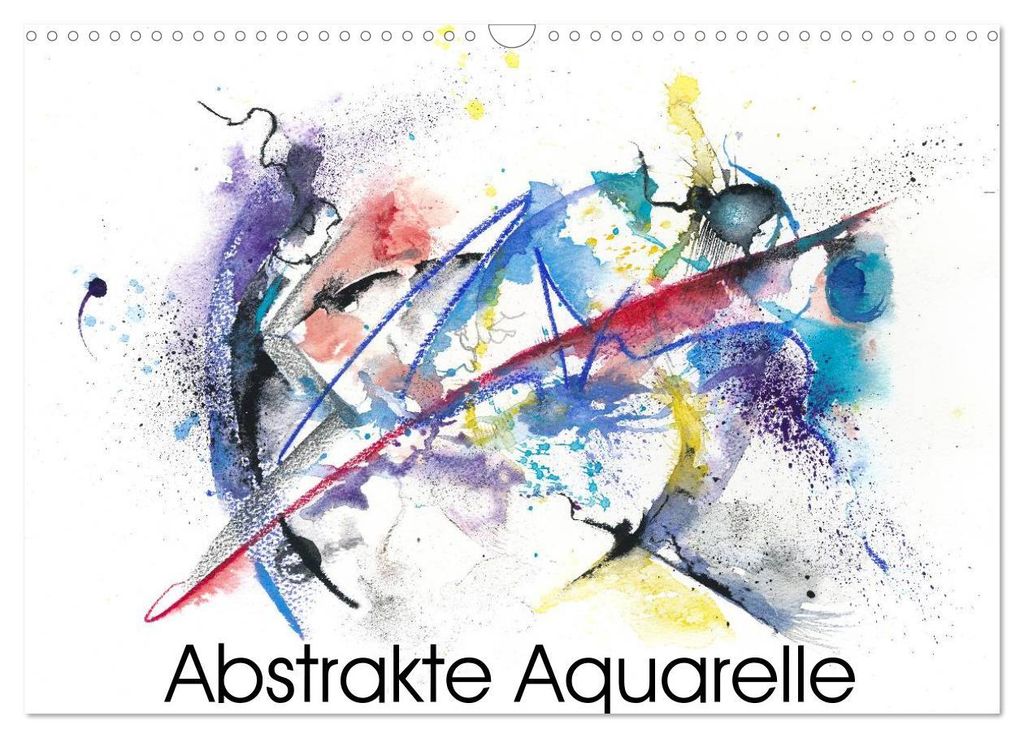 Abstrakte Aquarelle (Wandkalender 2027 DIN A3 quer), CALVENDO Monatskalender