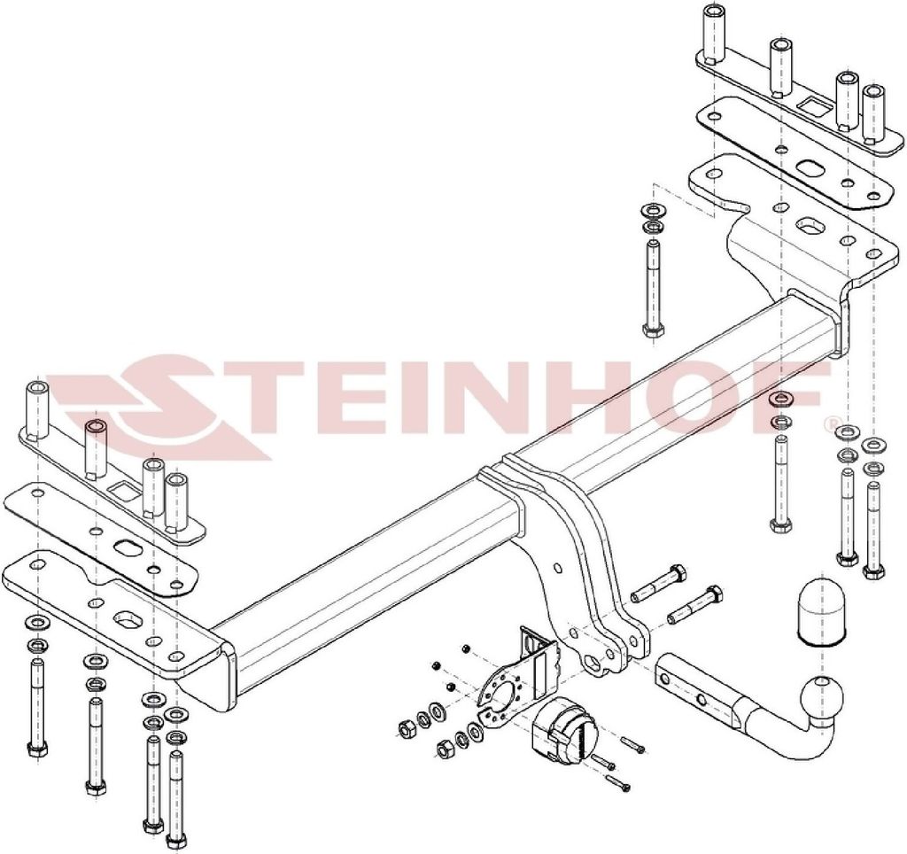 Z546929 Anhängerkupplung passend für LAND ROVER Discovery Sport 2014-04/2019 starr
