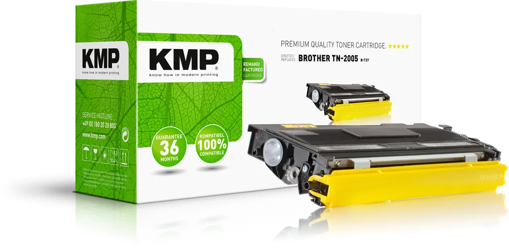 Toner Noir KMP B-T37 : Fini les Impressions Pâles sur Brother TN-2005