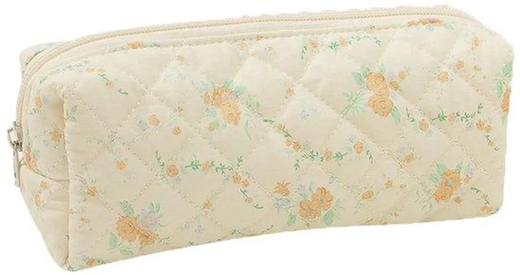 Pochette de poche résistante orange et jaune avec fermeture éclair