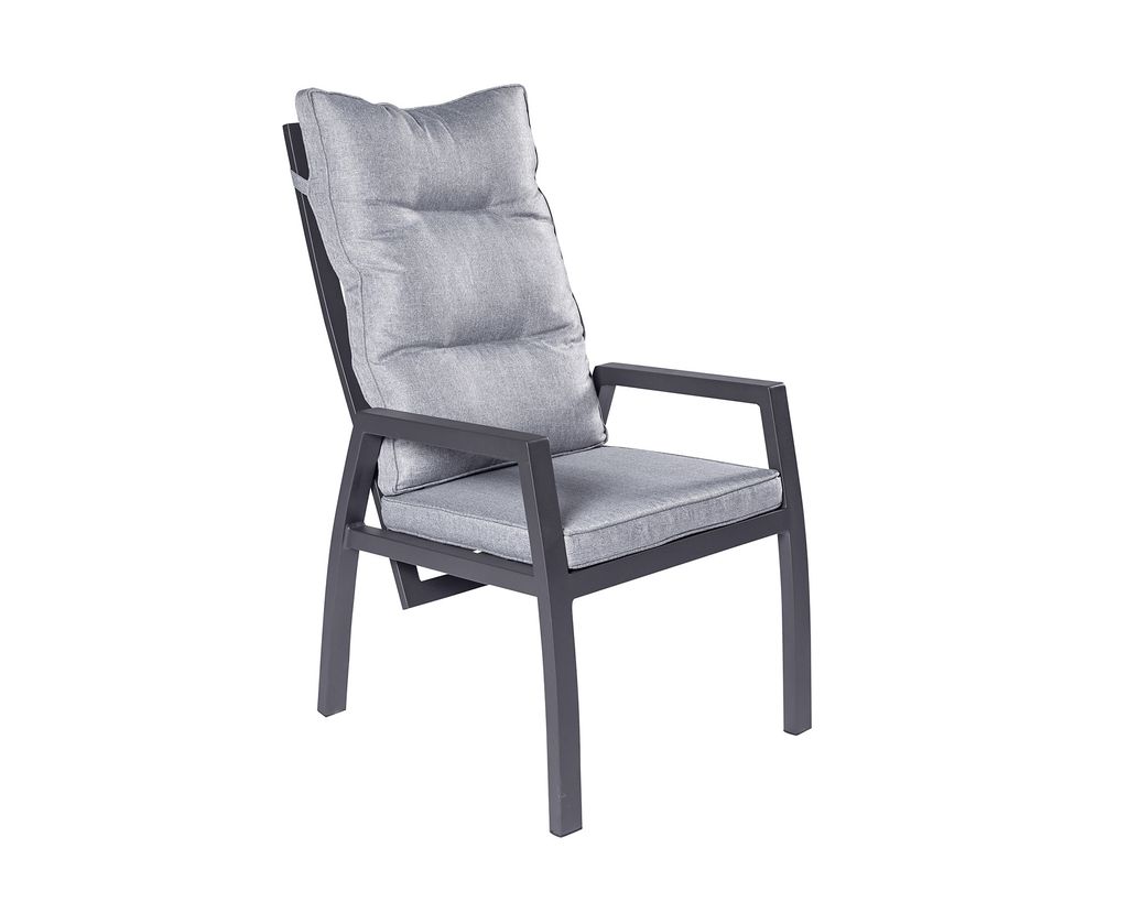 LC Garden »Bondino« Dining Positionsstuhl Verstellsessel anthrazit- eckig