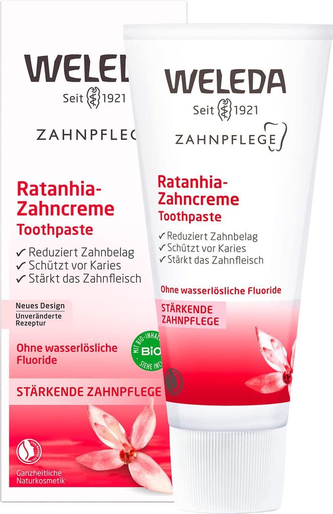 WELEDA Zahncreme mit Ratania-Extrakt Produktbild 