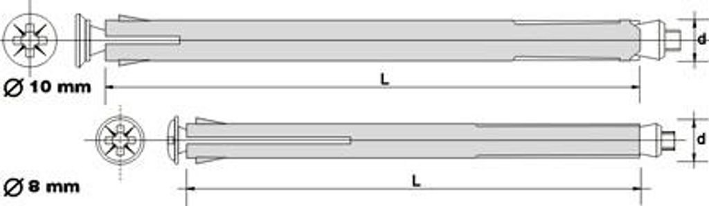 Verbinder Zur Befestigung Von Türrahmen 8,0*152Mm - Ko8 8*150