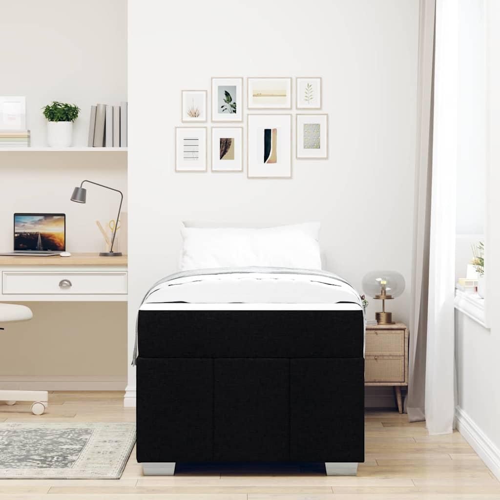 Möbel Bettgestell Schwarz 90 x 200 cm Stoff - Klassische Betten 3398260