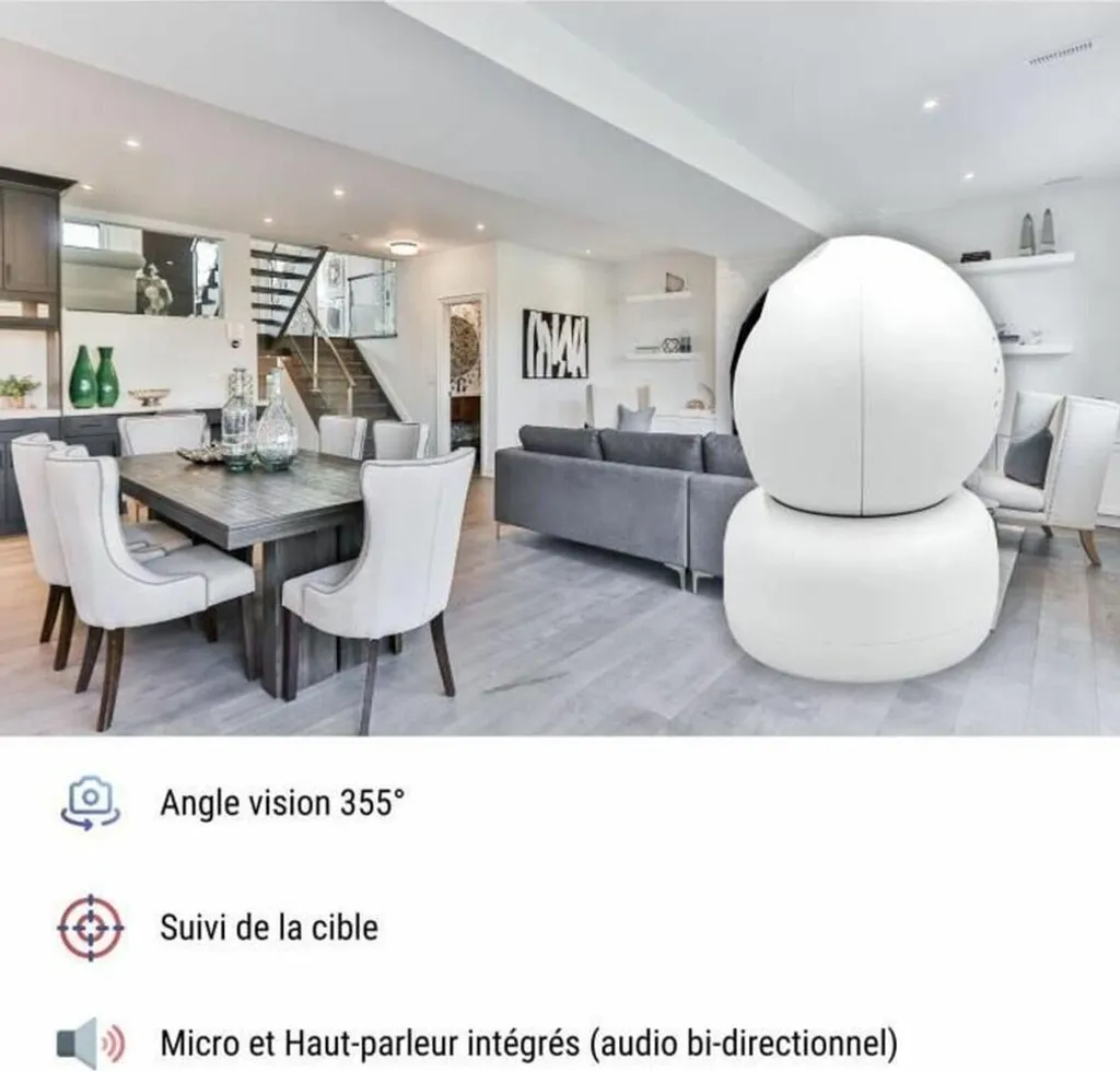 Caméra intérieure Wi-Fi Konyks Camini 2 avec Détection de Mouvement