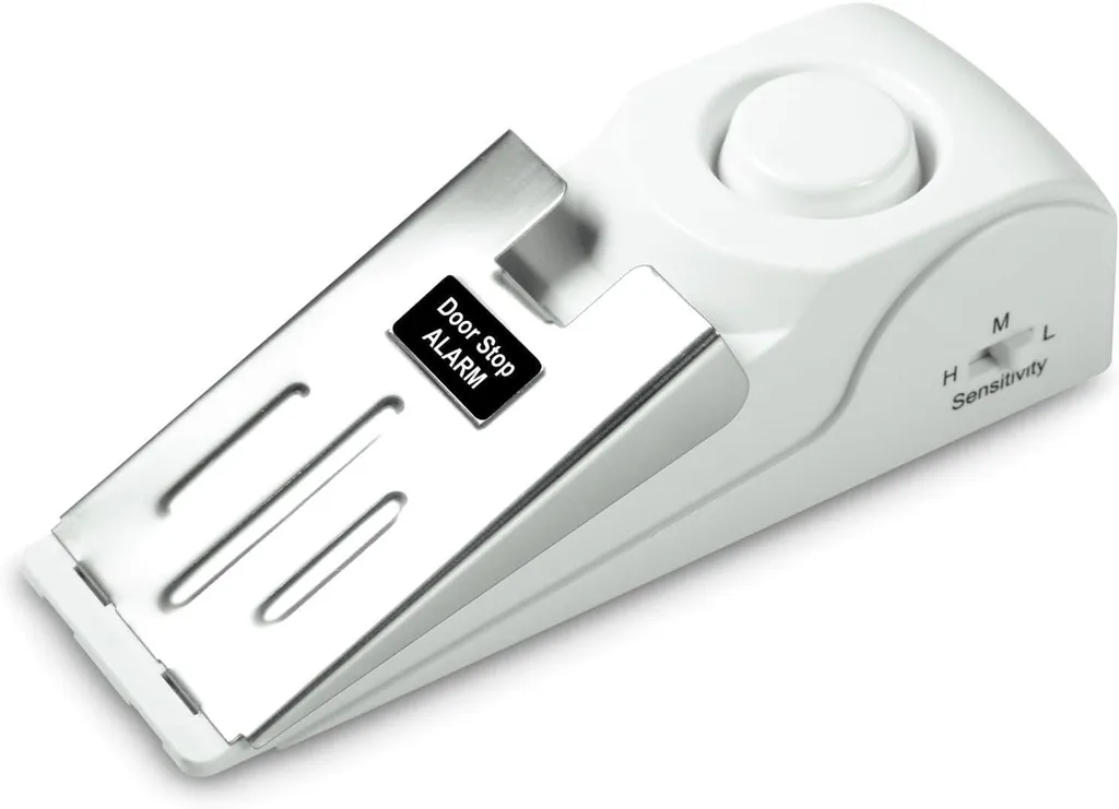 Anti-intrusion porte sans perçage - Cale de porte alarme 120 dB efficace