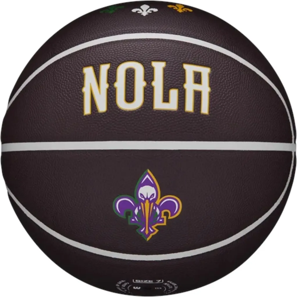 Ballon Basket Wilson New Orleans Pelicans idéal pour Entraînement et Jeu