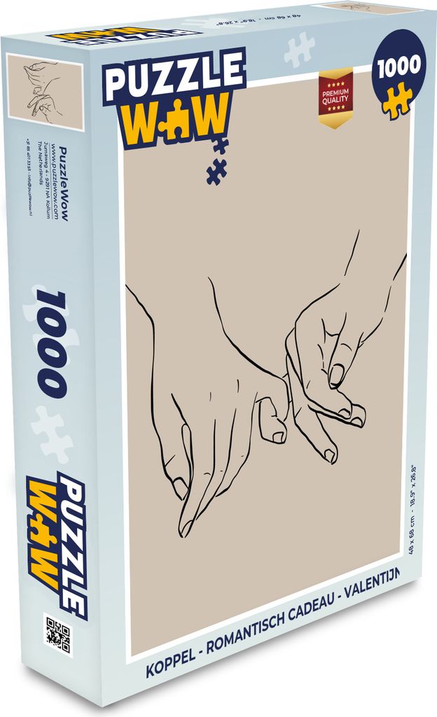 MuchoWow Puzzle 1000 Teile Ehepaar - Romantisches Geschenk - Valentinstag - Spielzeug - Alt und Jung - Spiele - Puzzeln