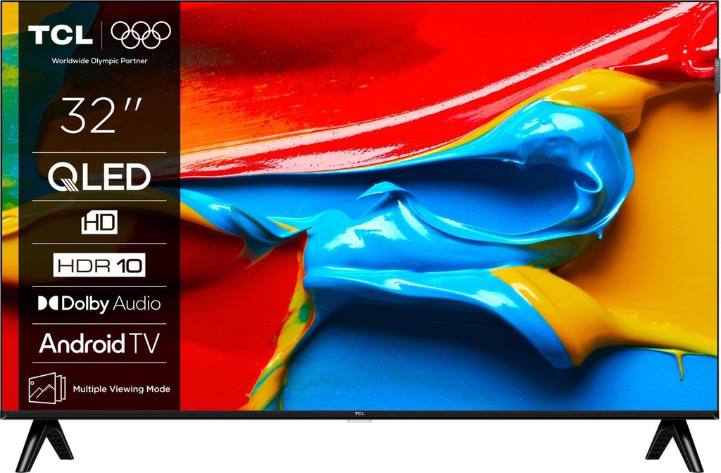 TCL 32V4C, 81,3 cm (32"), 1366 x 768 Pixel, QLED, Smart-TV, Produktbild 
