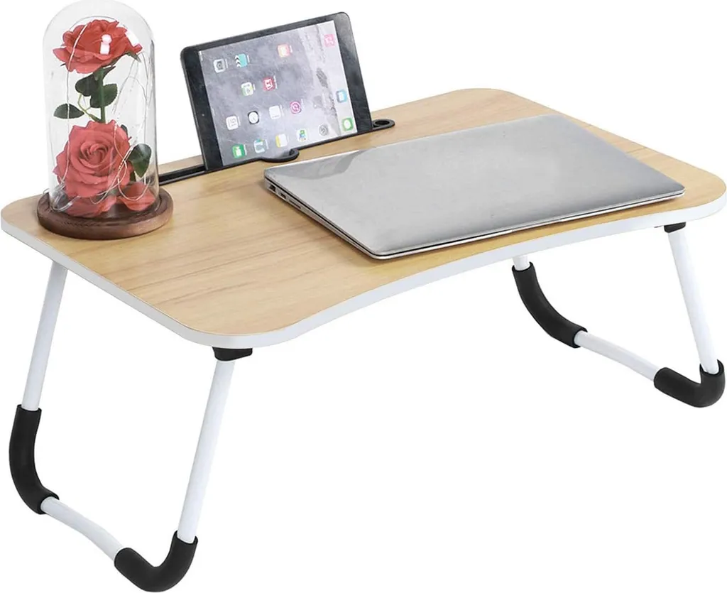 Table de lit pliable anti-douleur cervicale pour PC et lecture au calme