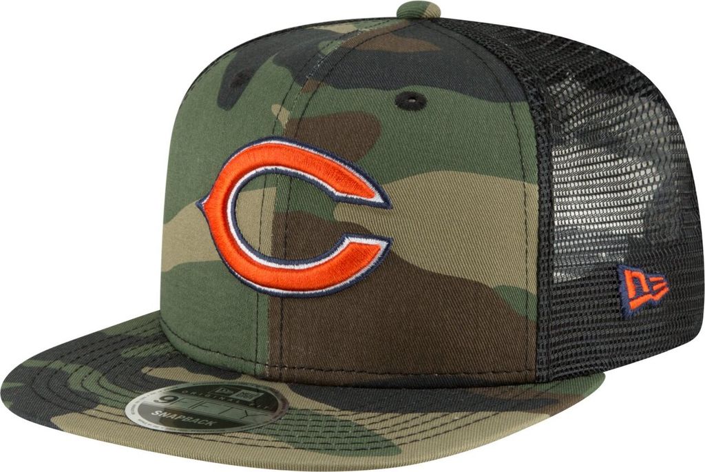 New Era 9Fifty Mesh Snapback Cap Chicago Bears wood camo