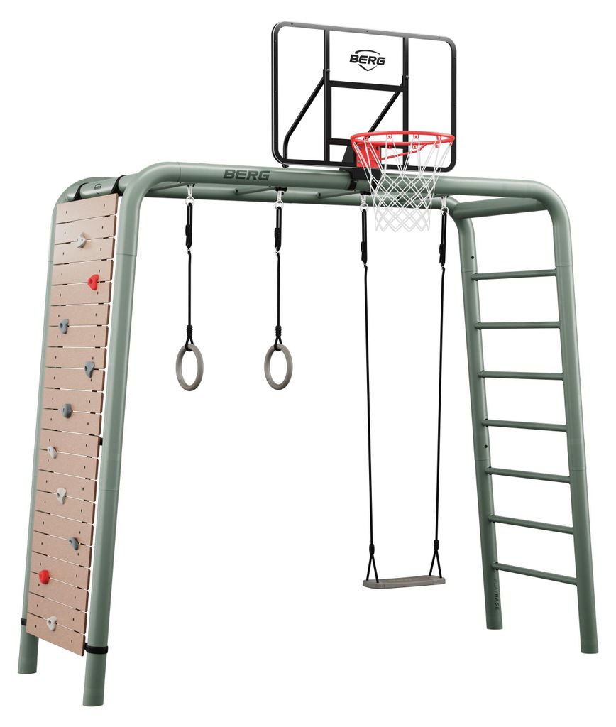 BERG PlayBase Gestell Medium Grün Ultimate-Set