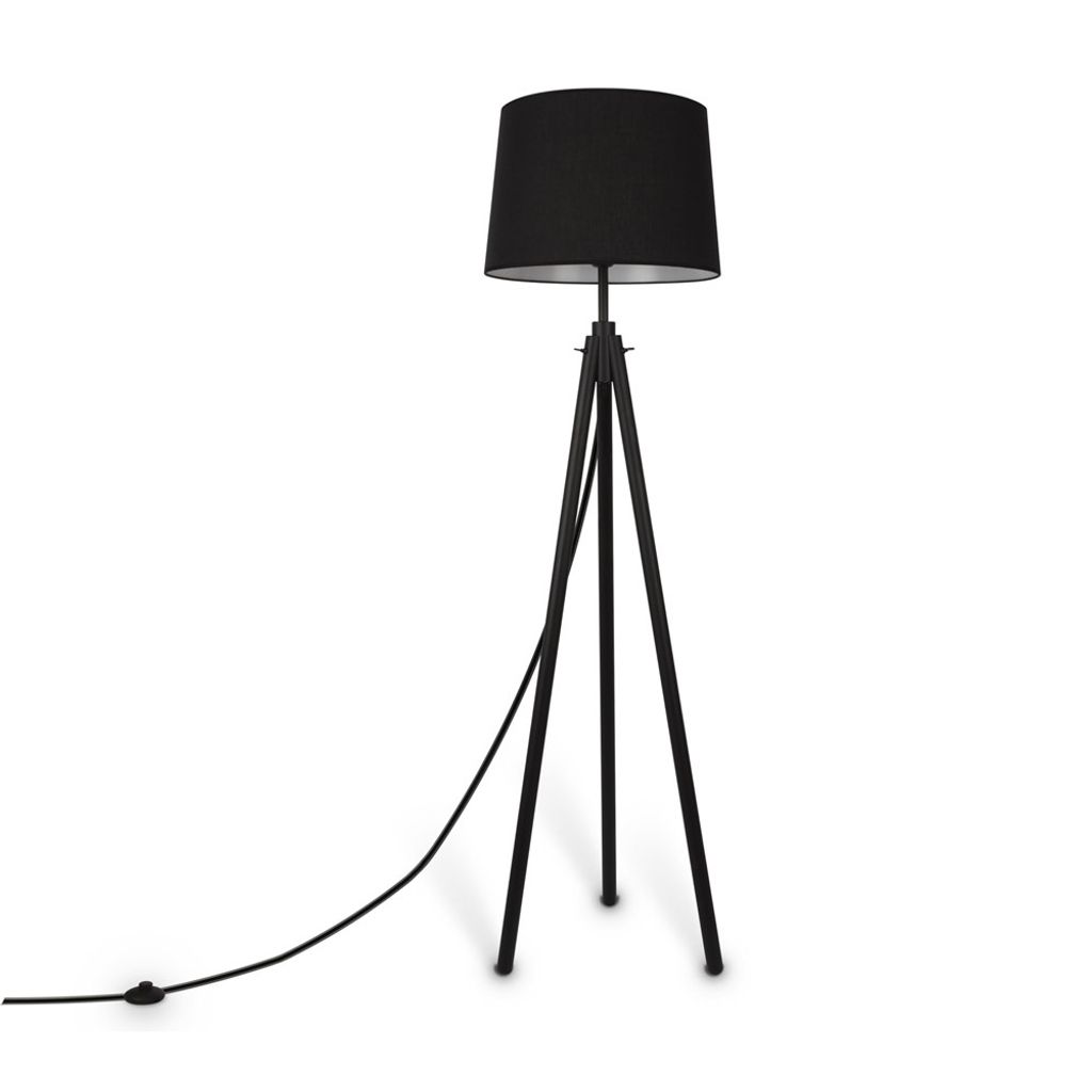 Maytoni Calvin Lampadaire, Lampadaire E27 Noir Image du produit 
