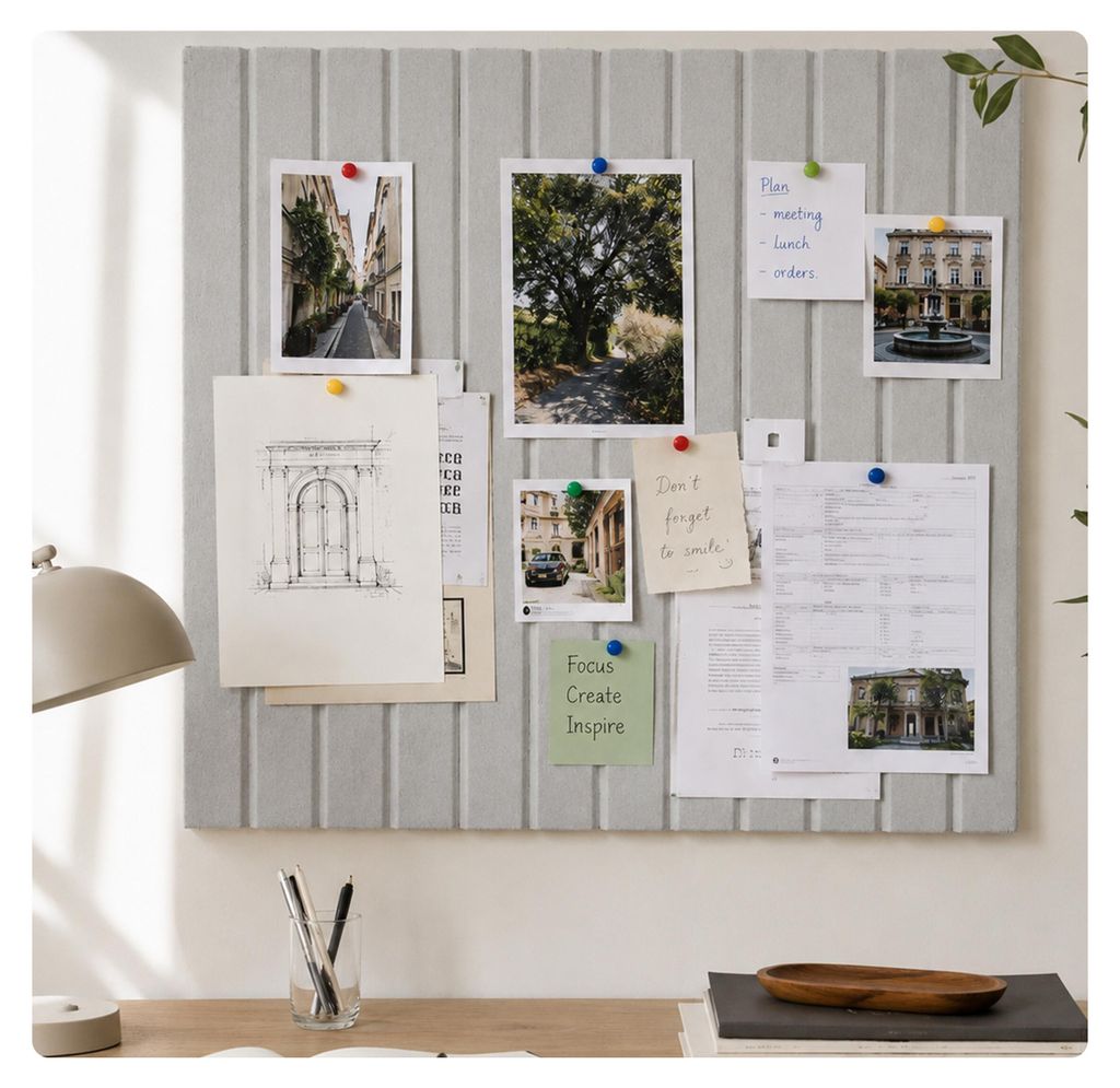 Relaxdays Viltpinbord, set van 2, zelfklevende rechthoeken, Productafbeelding 