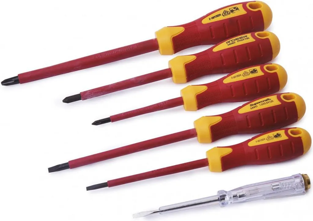 Coffret de tournevis isolés 1000V Kendo 6 pièces pour maintenance BT