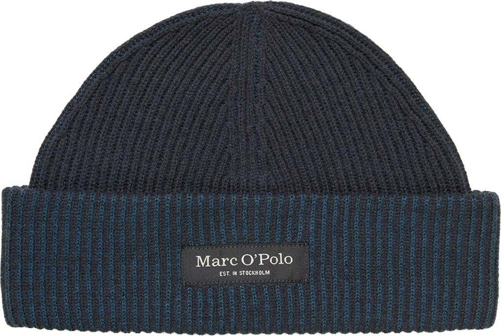 Marc O'Polo Mütze Knitted Beanie Dark Navy dunkelblau
