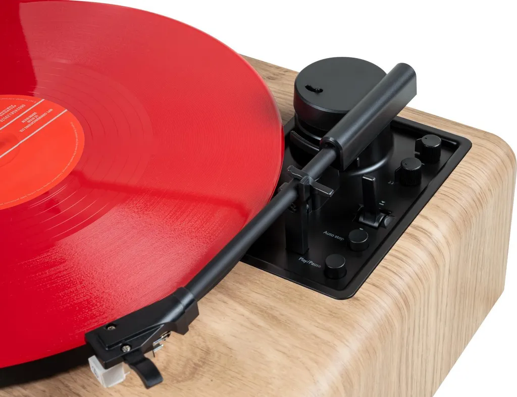 Micro chaîne Thomson MIC300TT Bluetooth 60W avec platine vinyle bois - 11