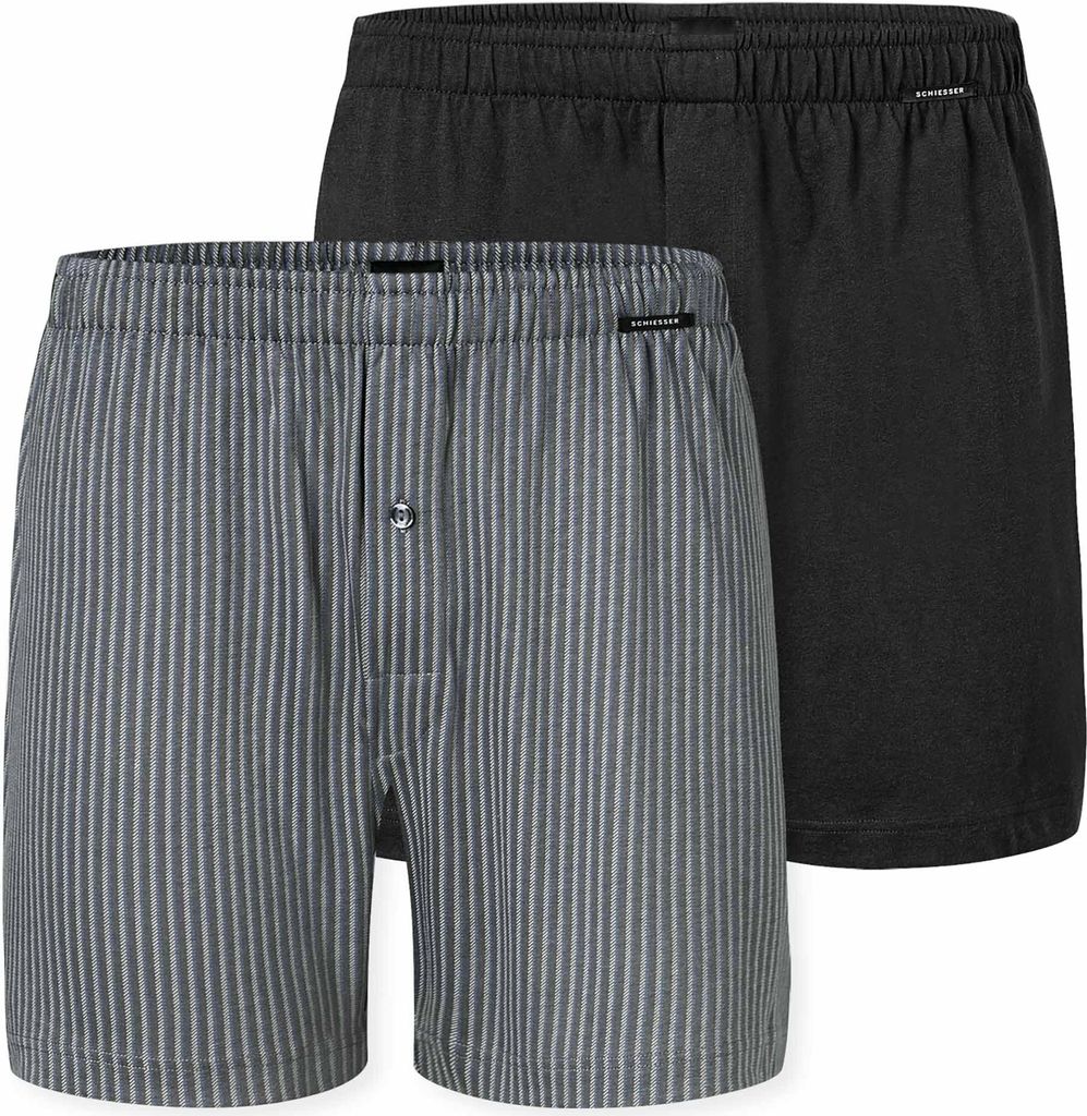 SCHIESSER Herren Jersey-Boxershorts, 2er Pack - 2Pack Produktbild 