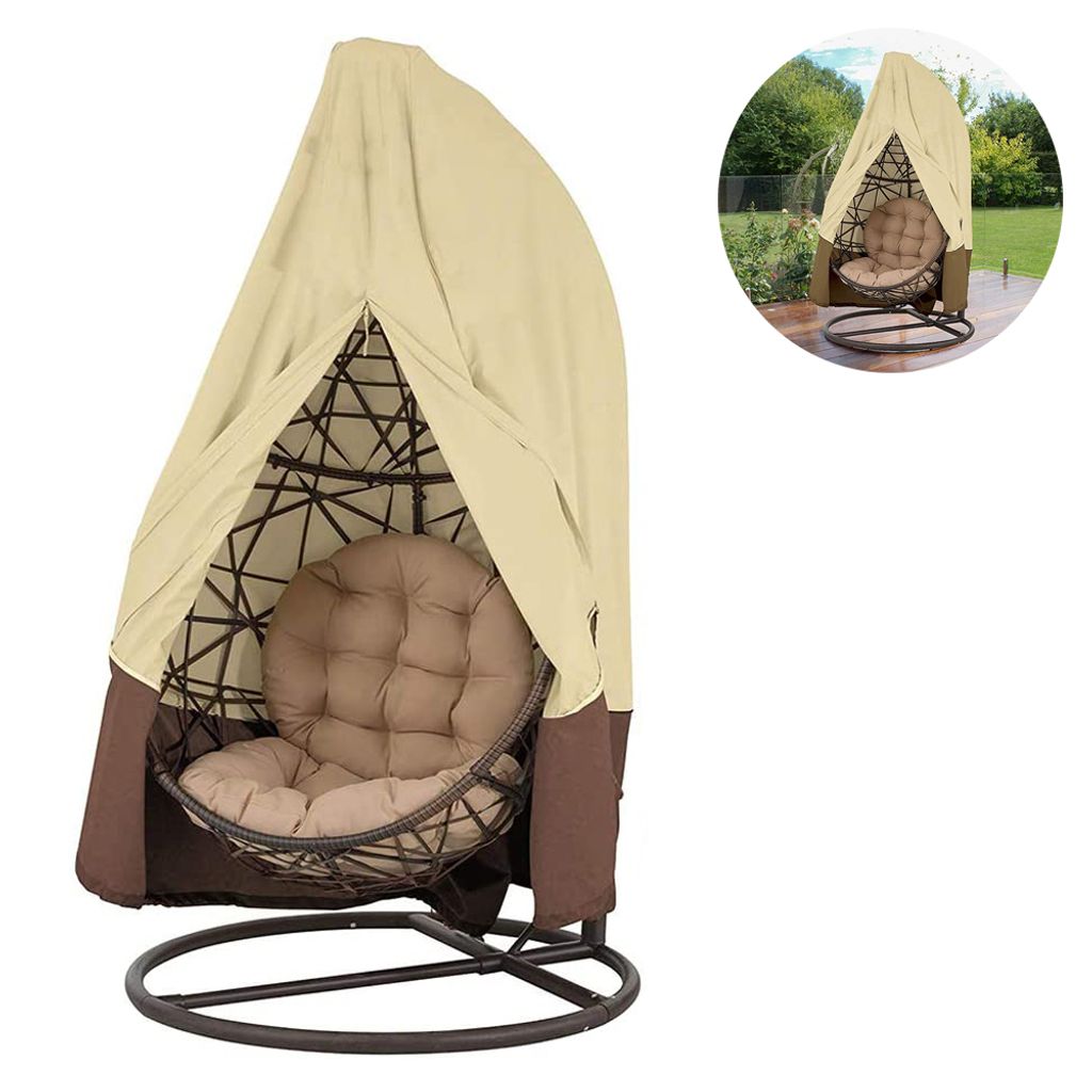Hängesessel Abdeckung Outdoor Swing Egg Chair Cover Wasserdicht Anti Staub  mit Reißverschluss 20D Oxford Stoff Veranda Garten Rasen Stuhl Schutz ...