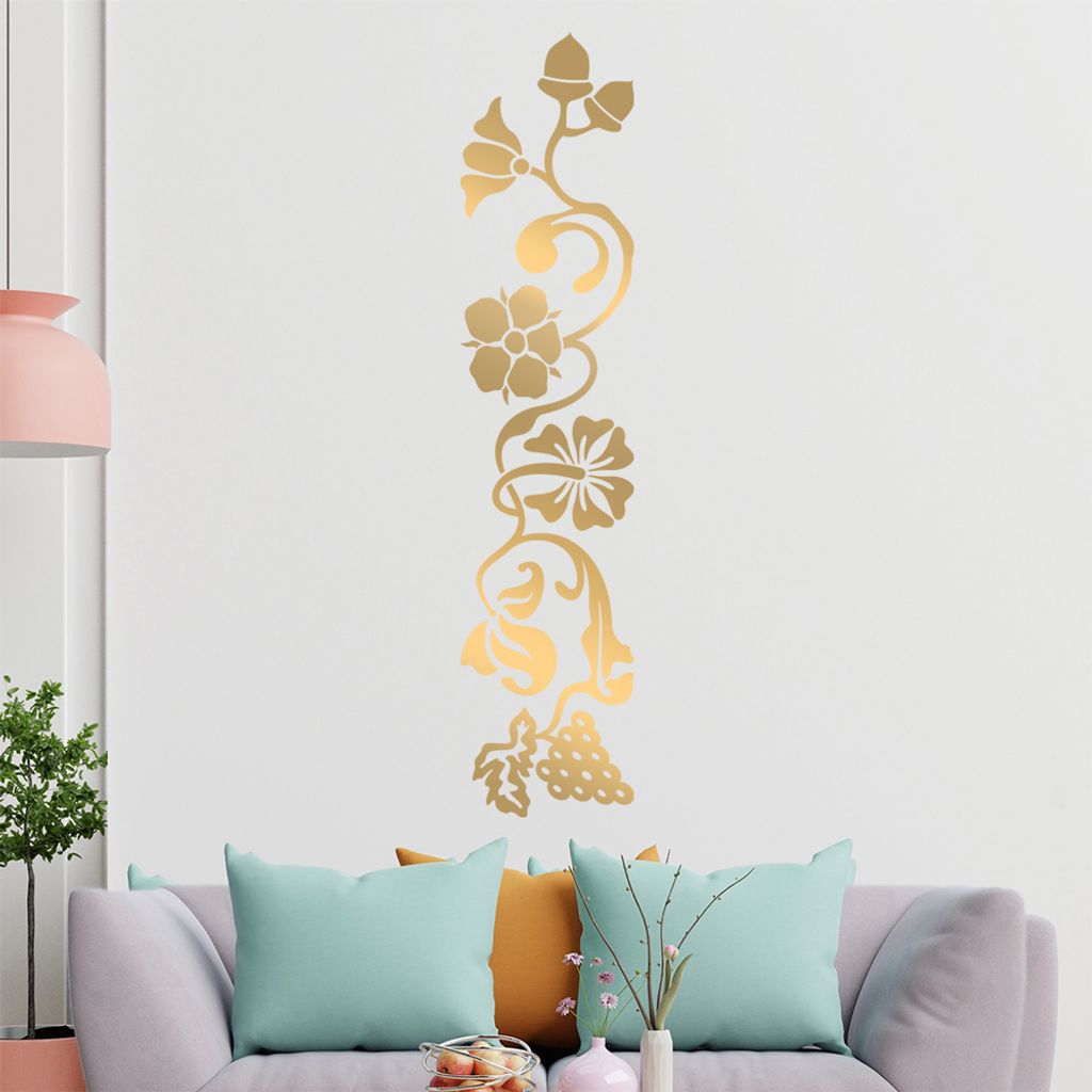 Eicheln - Trauben - Beeren Wandtattoo in 6 Größen - Wandaufkleber Wall Sticker - Dekoration, Küche, Wohnzimmer, Schlafzimmer, Badezimmer