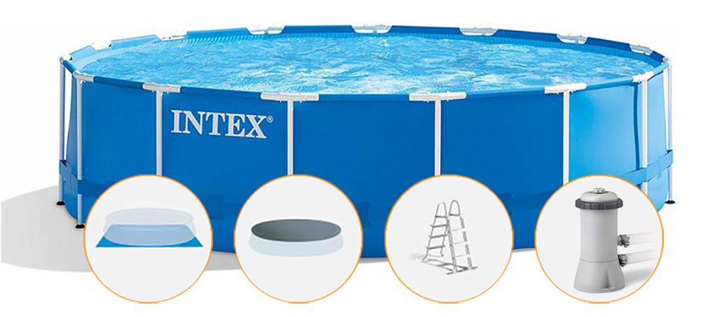 Intex Metall Frame Pool 457x122cm, inkl. GS-Filterpumpe Produktbild 43