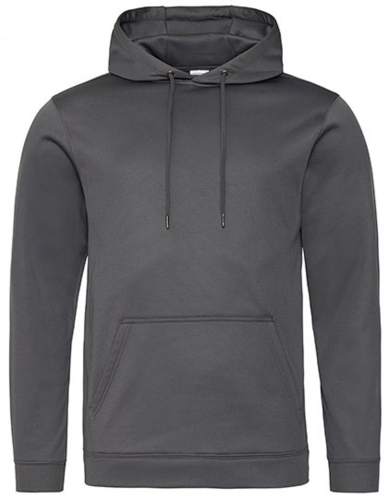 Just Hoods JH006 | Herren Sports Polyester Hoodie - Farbe: Steel Grey (Solid) - Größe: XXL