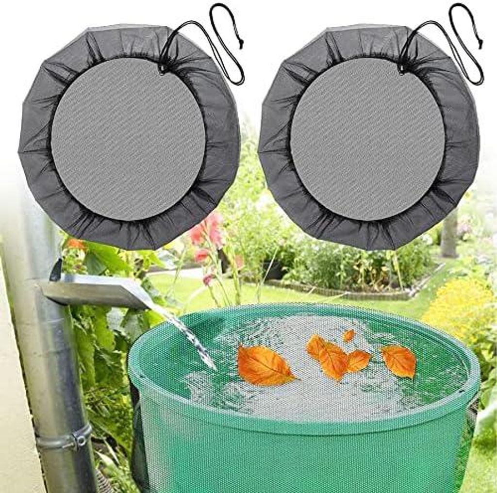 2 Stück Netz für Regentonne, Ø 80 cm, Abdeckung für Produktbild 