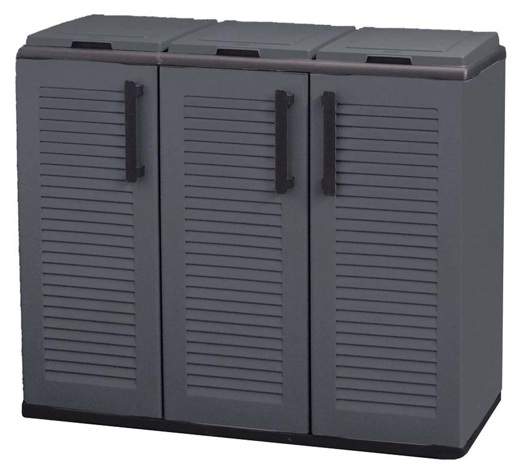 Armoire Basse Tri Sélectif Gestion Des Déchets Facilitée - Image du produit 