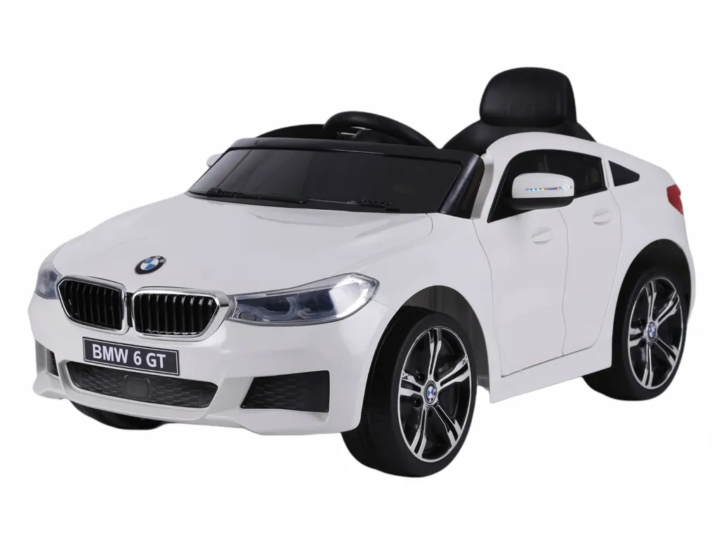 Voiture électrique pour enfants BMW 6GT blanc avec licence officielle 12V