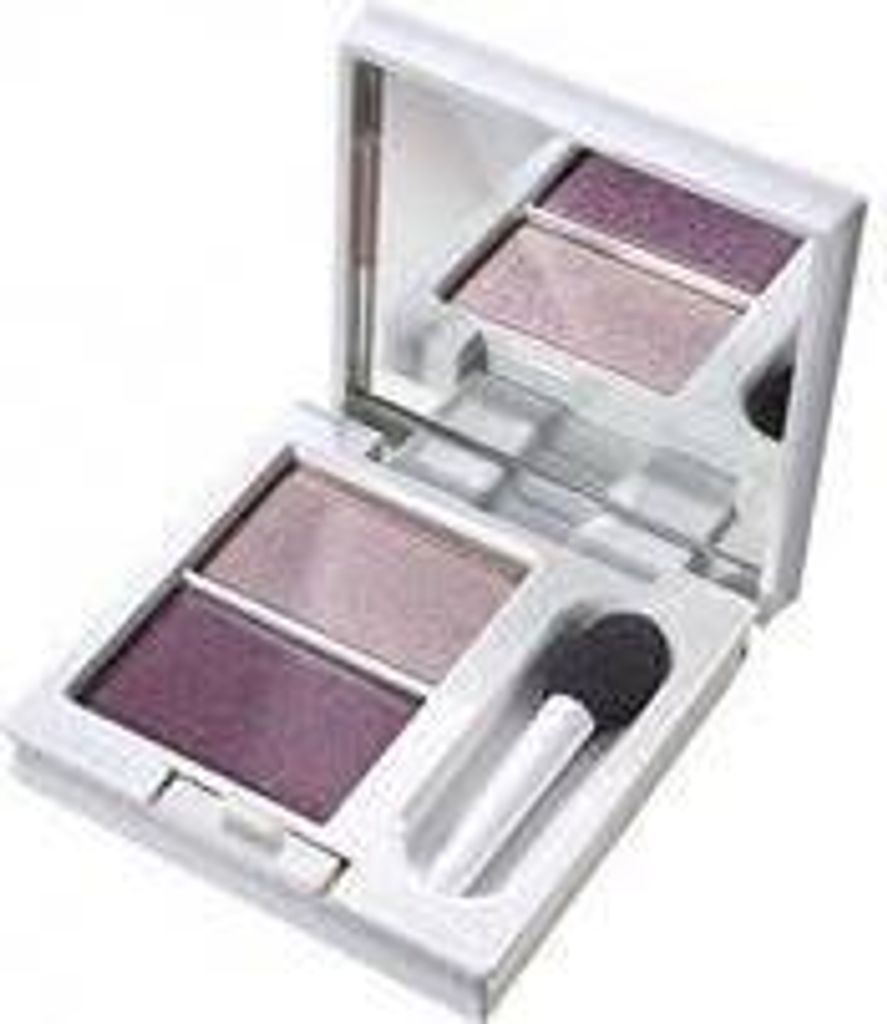 DUO-Satin Augenlid Puder - Smoky Purple (helless+dunk.lila) Lidschatten in der Puderdose mit Spiegel und Applicator