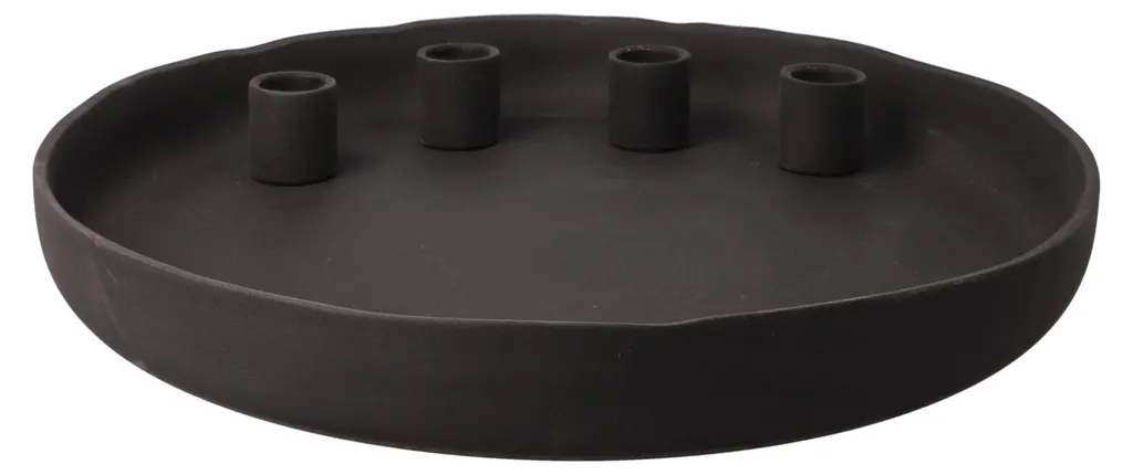 Photophore Goebel Slate Smoke en Porcelaine Grise - Finition Premium