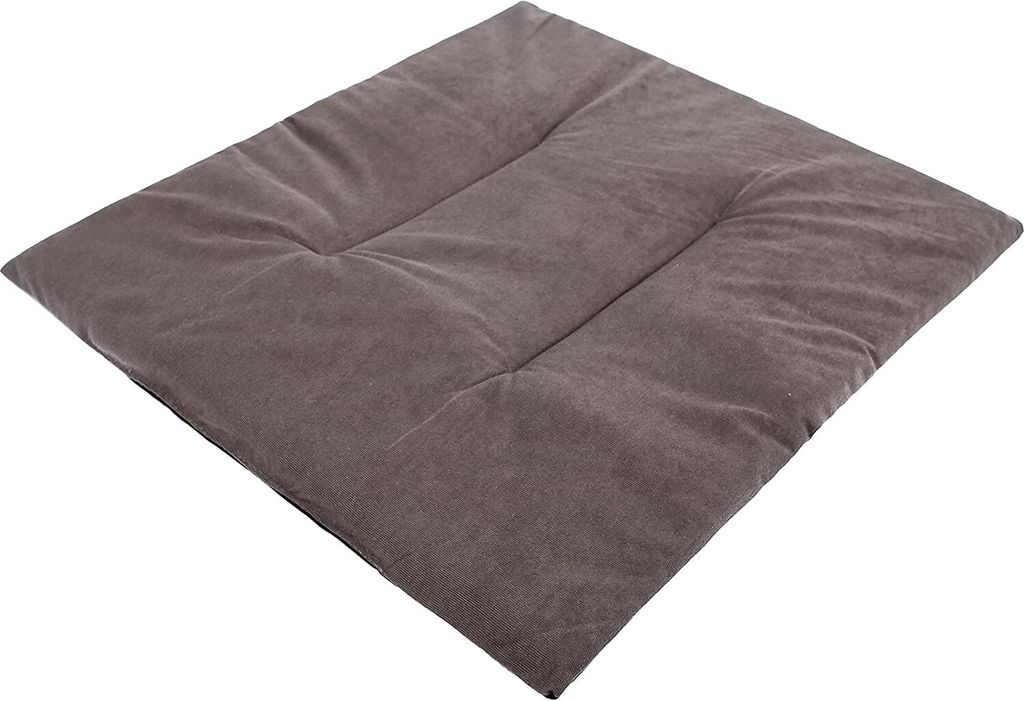 PillowPrim Hundekissen Hundekorb Kissen Hundepolster Hundehütte Polsterbetten kleine Hunde R1-36 x 30 cm Graphit Samt