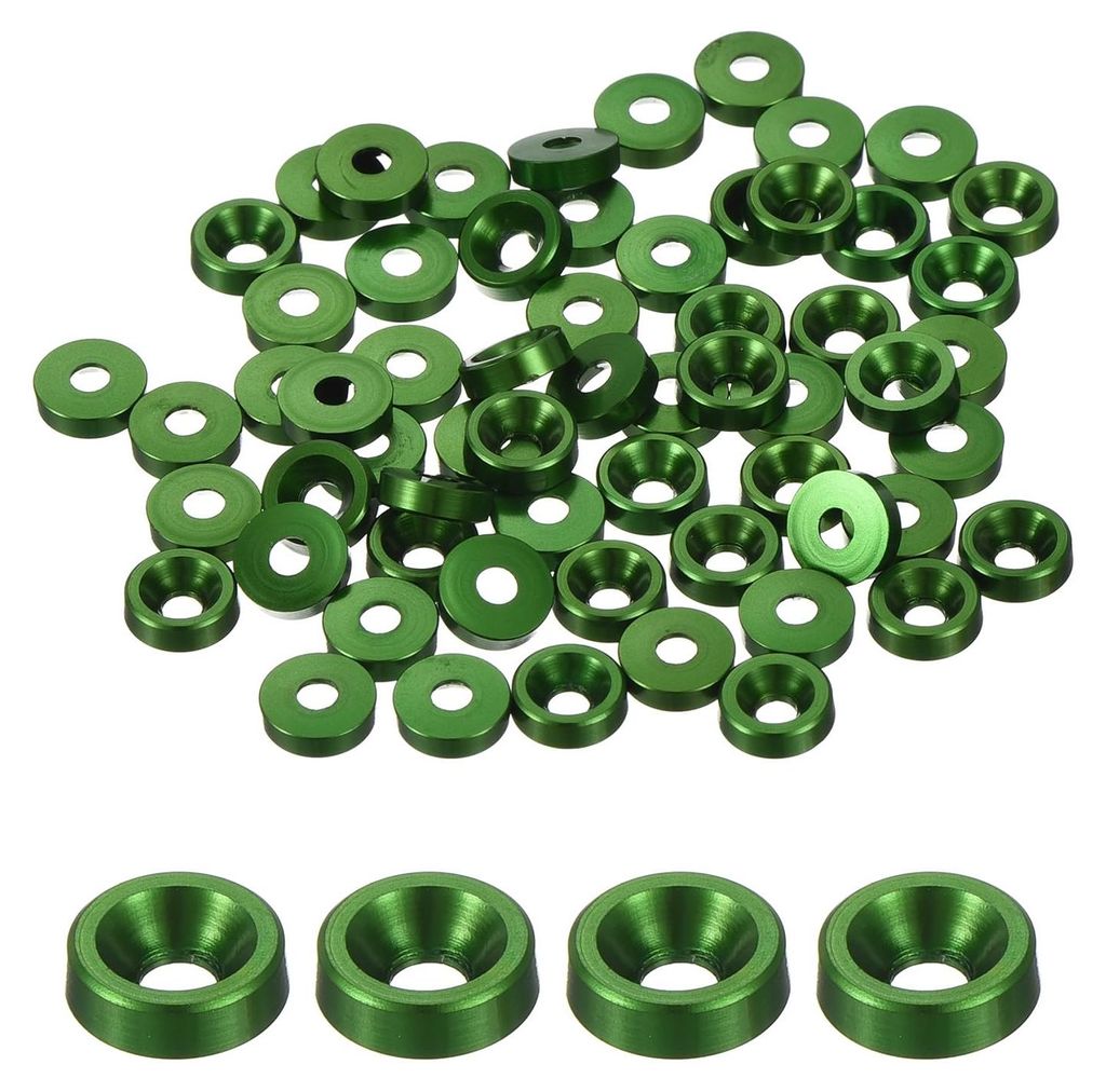 Konische Senkringe, eloxierte Aluminiumdichtungen, konischer Kopfring, Dichtung für Schrauben von RC/FPV/PC/Drohnen/mechanischem Zubehör, Packung...