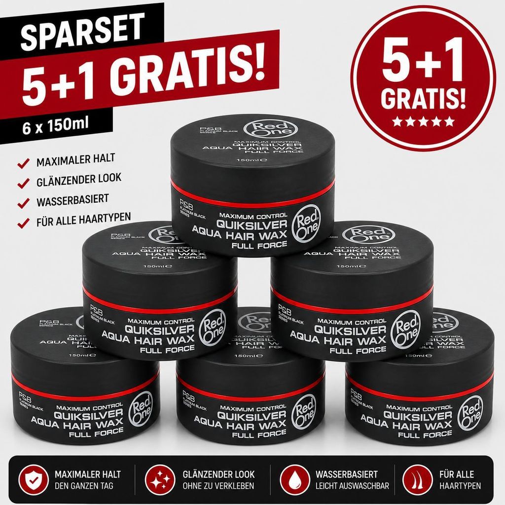 Red One Quicksilver Aqua Gel Wax 6er Pack – 6 Stück je Produktbild 