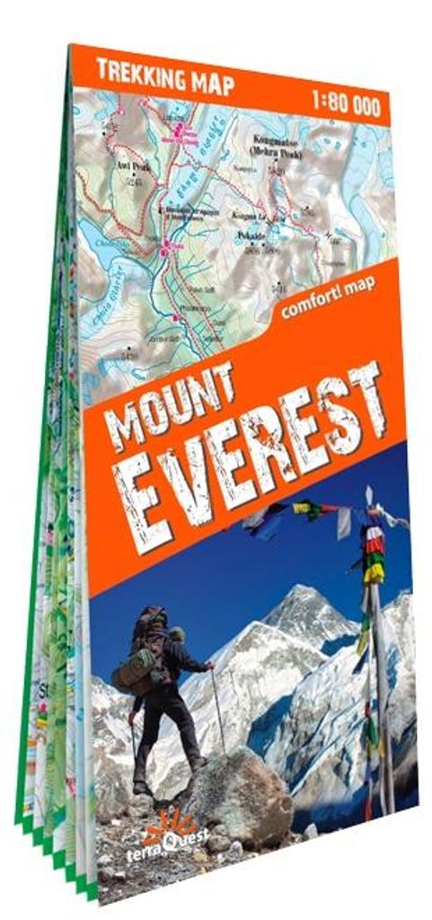 terraQuest Trekking Map Mount Everest