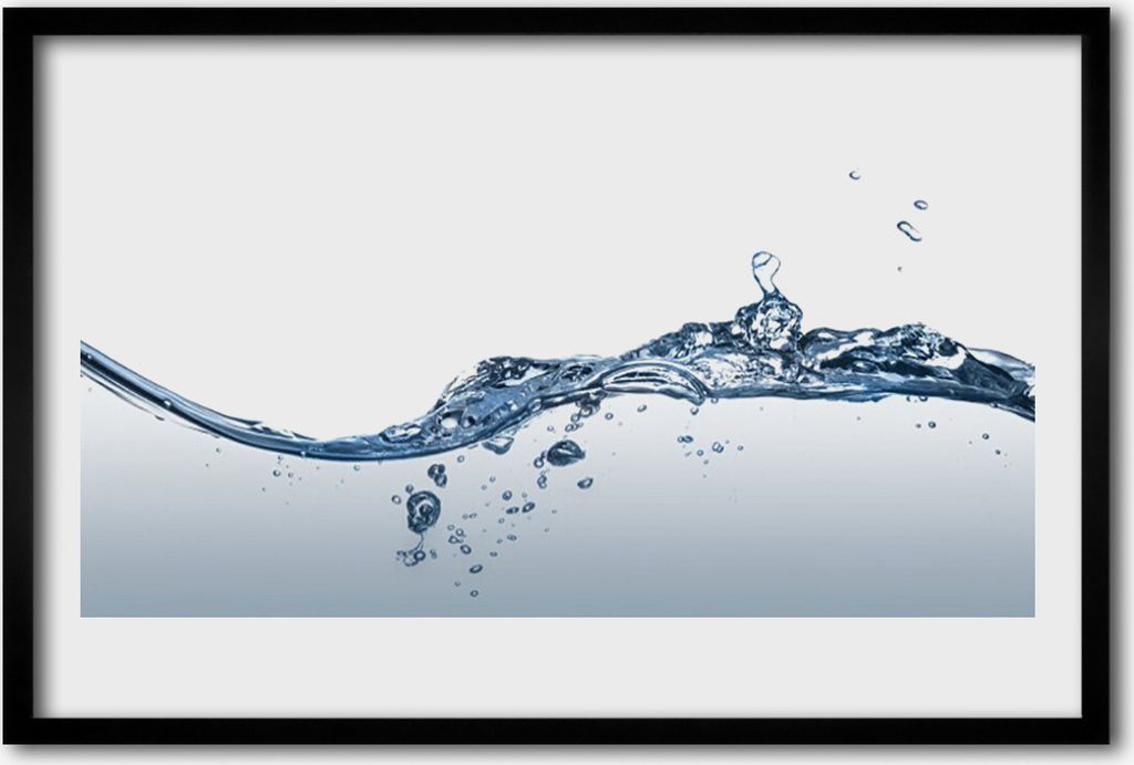 Bild 60x40 MDF-Rahmen Wandkunst Wasser-Kunst Produktbild 