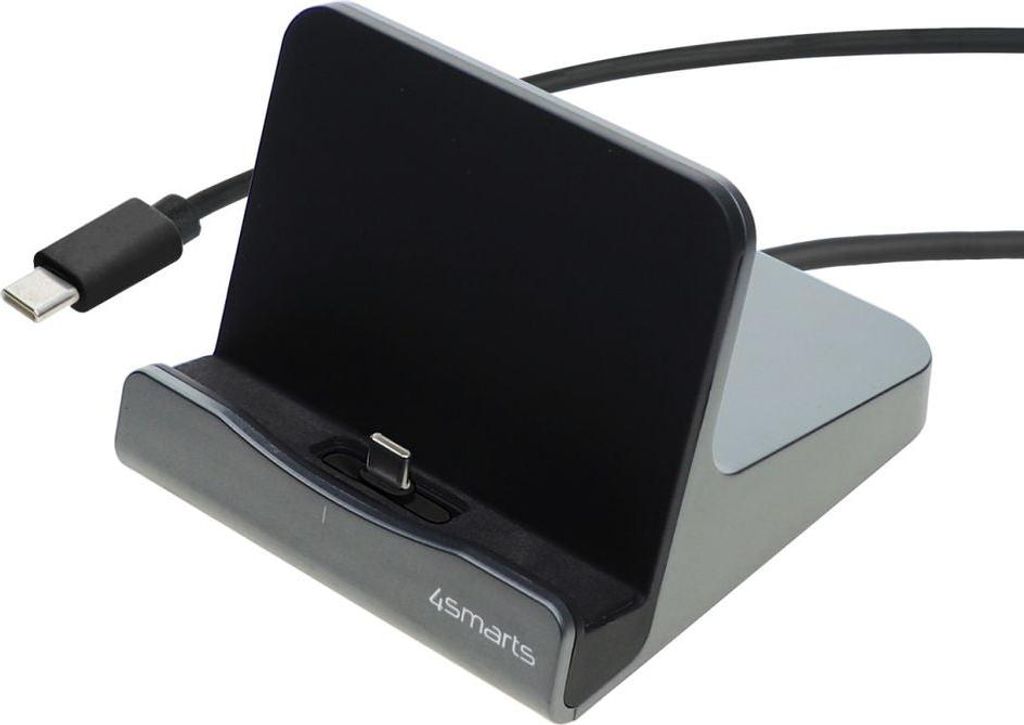 Tablet 4smarts VoltDock, univerzální, USB typu C, černý Obrázek produktu 