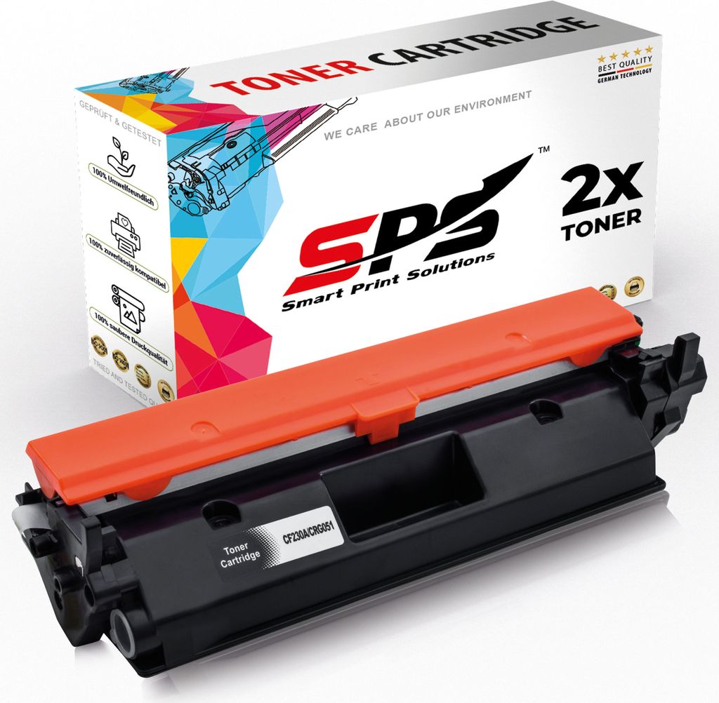 2x Toner 30A CF230A Schwarz Kompatibel für HP Laserjet Pro M203DW Drucker